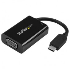 StarTech.com Adaptador USB-C a VGA - 4K 60Hz - Compatible con Thunderbolt 3  -  con Entrega de Alimentación PD - Conversor USB Tipo C - Adaptador de vídeo externo - USB-C - VGA