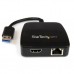 StarTech.com Replicador de Puertos Universal USB 3.0 de viajes para Portátiles Mini Estación de Conexión con Ethernet Gigabit y HDMI - Estación de conexión - USB - HDMI - GigE