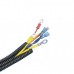 Tubo Corrugado Abierto para Proteccin de Cables, .50in (12.7 mm) de Dimetro, 30.5 m de Largo, Color Negro