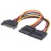 CABLE ALIMENTACION MANHATTAN DIVISOR Y SATA 0.15M X2 1 MACHO A 2 HEMBRA