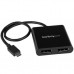 StarTech.com Divisor Multiplicador USB-C a DisplayPort de 2 Puertos - Hub Concentrador MST DP para 2 Monitores - Splitter - Adaptador de vídeo externo - USB-C - DisplayPort - para P/N: BNDTB10GI, BNDTB210GSFP, BNDTB310GNDP, BNDTB410GSFP, BNDTB4M2E1, BNDTB