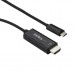 StarTech.com Cable Adaptador de 3m USB-C a HDMI 4K 60Hz - Negro - Cable USB Tipo C a HDMI - Cable Conversor de Vídeo USBC - Adaptador de vídeo externo - VL100 - USB-C - HDMI - negro