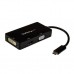 StarTech.com Adaptador USB-C Multipuertos de Vídeo - 4K 30 Hz - USB Tipo C a HDMI/DVI / HDMI - Hub USBC - Adaptador de vídeo externo - USB-C - DVI, HDMI, VGA StarTech.com Adaptador USB-C Multipuertos de Vídeo - 4K 30 Hz - USB Tipo C a HDMI/DVI / HDMI - Hub USBC - Adaptador de vídeo externo - USB-C - DVI, HDMI, VGA