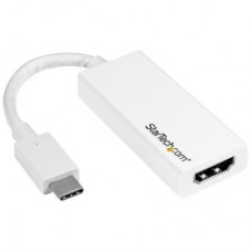 StarTech.com Adaptador USB-C a HDMI - Conversor USB Type C para MacBook, Chromebook y otros dispositivos con USB C - 4K 60Hz - Blanco - Alta velocidad conversor de interfaz de vídeo - HDMI / USB - USB-C (M) a HDMI (H) - 15 cm - blanco - compatibilidad con StarTech.com Adaptador USB-C a HDMI - Conversor USB Type C para MacBook, Chromebook y otros dispositivos con USB C - 4K 60Hz - Blanco - Alta velocidad conversor de interfaz de vídeo - HDMI / USB - USB-C (M) a HDMI (H) - 15 cm - blanco - compatibilidad con