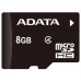 ADATA - Tarjeta de memoria flash (adaptador microSDHC a SD Incluido) - 8 GB - Class 4 - microSDHC