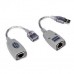 Extensor USB RJ45 1 VIA CAT5E 45 MT BROBOTIX 171056 - 1, Beige