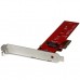 StarTech.com M2 PCIe SSD Adapter - x4 PCIe 3.0 NVMe / AHCI / NGFF / M-Key - Low Profile and Full Profile - SSD PCIe M.2 Adapter (PEX4M2E1) - Adaptador de interfaz - M.2 - Expansion Slot to M.2 - M.2 Card - PCIe x4 - rojo - para P/N: BNDTB10GI, BNDTB210GSF