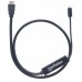 Cable USB MANHATTAN 152235 - USB C, HDMI, Macho/Macho, 1 m, Negro