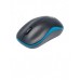 Mouse MANHATTAN 179416 - Negro con detalles en Azul, 3 botones, RF inalámbrico, Óptico, 1000 DPI