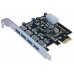 Tarjeta PCI Express USB  MANHATTAN 152891 - Alámbrico, PCI Express, USB 3.0, 5 Gbit/s
