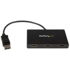 StarTech.com MST Hub DisplayPort to HDMI Multi-Monitor Splitter - 3-Port MST Hub - DP 1.2 to 3x HDMI MST Hub (MSTDP123HD) - Separador de vídeo/audio - 3 x HDMI - sobremesa - AC 100/240 V
