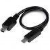 StarTech.com Cable USB OTG de 20cm - Cable Adaptador Micro USB a Mini USB - Macho a Macho - Cable para Dispositivos Móviles - Cable USB - mini USB tipo B (M) a Micro-USB tipo B (M) - USB OTG - 20.32 cm - negro