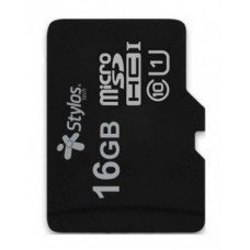 Memoria Micro SD 16GB Stylos STMSDS2B - 16 GB, 13MB/s, 5 MB/s, Negro, Clase 10