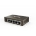 SWITCH G1005 IP-COM NO ADMINISTRABLE 5 PUERTOS 10/100/1000 MBPS, PROTECCIÃ?N RAYOS 4KV, PLUG  AND  PLAY, CAJA ACERO