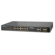 Switch Administrable 16 puertos 10/100/1000Mbps 802.3at PoE + 4 puertos GigabitTP/SFP Combo