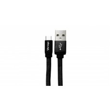 Cable USB Tipo C VORAGO 1 mt carga rapida - USB, USB C, Macho/Macho, 1 m, Negro