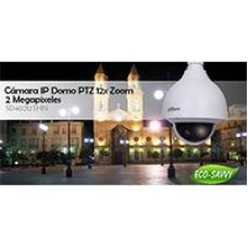 CAMARA IP DAHUA PTZ DOMO 12X/ 2 MP/ WDR REAL/ IVS/ POE PLUS/ ECO SAVY 2/ EXTERIOR IP66/ ONVIF/ DWD