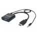 Convertidor HDMI a VGA MANHATTAN - VGA, HDMI/3.5mm, Macho/hembra, Negro Convertidor HDMI a VGA MANHATTAN - VGA, HDMI/3.5mm, Macho/hembra, Negro