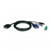 Tripp Lite 6ft USB / PS2 Cable Kit for KVM Switches B040 / B042 Series KVMs 6' - Kit de cables de teclado / vídeo / ratón (KVM) - 1.8 m - moldeado
