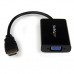 StarTech.com Cable Adaptador Externo Conversor Vídeo Audio HDMI a VGA - 1x HD15 Hembra - 1x HDMI Macho - 1x Mini Jack Hembra - 1920x1200 - Conversor de interfaz de vídeo - HDMI/VGA/audio - HDMI (M) a HD-15 (VGA), miniconector, Micro-USB tipo B (H) - 25 cm StarTech.com Cable Adaptador Externo Conversor Vídeo Audio HDMI a VGA - 1x HD15 Hembra - 1x HDMI Macho - 1x Mini Jack Hembra - 1920x1200 - Conversor de interfaz de vídeo - HDMI/VGA/audio - HDMI (M) a HD-15 (VGA), miniconector, Micro-USB tipo B (H) - 25 cm