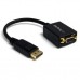 StarTech.com Adaptador Conversor de Vídeo DisplayPort DP a VGA - Cable Convertidor Activo - Hembra VGA - Macho DP - Hasta 1920x1200 - Adaptador de pantalla - DisplayPort (M) a HD-15 (VGA) (H) - 27.94 cm - trabado - negro - para P/N: DK30C2DAGPD, MST14DP12