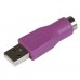 StarTech.com Adaptador Conversor PS/2 MiniDIN a USB para Teclado - PS/2 Hembra - USB A Macho - Adaptador para teclado - PS/2 (H) a USB (M)