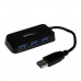 StarTech.com Adaptador Concentrador Hub Ladrón USB 3.0 Super Speed 4 Puertos Salidas Portátil para Laptop Ordenador - Negro - Hub - 4 x SuperSpeed USB 3.0 - sobremesa - para P/N: FCREADMICRO3, MSDREADU3CA, USB3S2ESATA3 StarTech.com Adaptador Concentrador Hub Ladrón USB 3.0 Super Speed 4 Puertos Salidas Portátil para Laptop Ordenador - Negro - Hub - 4 x SuperSpeed USB 3.0 - sobremesa - para P/N: FCREADMICRO3, MSDREADU3CA, USB3S2ESATA3