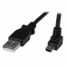 StarTech.com Cable Adaptador 1m USB A Macho a Mini USB B Macho Acodado en Ángulo hacia Arriba - Negro - Cable USB - USB (M) a mini USB tipo B (M) - 1 m - conector de 90° - negro