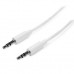 StarTech.com Cable de 3 metros Delgado de Audio Estéreo Mini Jack de 3,5mm - Blanco - Macho a Macho - Cable de audio - miniconector estéreo (M) a miniconector estéreo (M) - 3 m - blanco - para P/N: PEXSOUND7CH StarTech.com Cable de 3 metros Delgado de Audio Estéreo Mini Jack de 3,5mm - Blanco - Macho a Macho - Cable de audio - miniconector estéreo (M) a miniconector estéreo (M) - 3 m - blanco - para P/N: PEXSOUND7CH