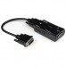 StarTech.com Adaptador Conversor de Vídeo DVI a VGA - Convertidor DVI-D a VGA - Cable - Macho DVI-D - Hembra HD15 - Hasta 1920x1200 - Vídeo conversor - DVI - VGA - negro