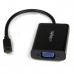 StarTech.com Cable Adaptador Externo Conversor Vídeo Audio Micro HDMI a VGA - 1x HD15 Hembra - 1x Micro HDMI Macho - 1x Mini Jack Hembra - Vídeo conversor - HDMI - VGA - negro StarTech.com Cable Adaptador Externo Conversor Vídeo Audio Micro HDMI a VGA - 1x HD15 Hembra - 1x Micro HDMI Macho - 1x Mini Jack Hembra - Vídeo conversor - HDMI - VGA - negro