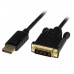 StarTech.com Cable de 1,8m Adaptador Conversor DisplayPort a DVI - Convertidor Activo - DP Macho - DVI Macho - 1920x1200 - Negro - Cable del monitor - DisplayPort (M) a DVI-D (M) - 1.8 m - activo - negro - para P/N: TB3CDK2DP, TB3CDK2DPUE, TB3CDOCKDP, TB3 StarTech.com Cable de 1,8m Adaptador Conversor DisplayPort a DVI - Convertidor Activo - DP Macho - DVI Macho - 1920x1200 - Negro - Cable del monitor - DisplayPort (M) a DVI-D (M) - 1.8 m - activo - negro - para P/N: TB3CDK2DP, TB3CDK2DPUE, TB3CDOCKDP, TB3