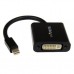 StarTech.com Adaptador de Vídeo Mini DisplayPort a DVI - Cable Conversor - Hembra DVI-I - Macho Mini DP - Hasta 1920x1200 - Pasivo - Adaptador DVI - Mini DisplayPort (M) a DVI-I (H) - 17 cm - negro