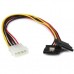StarTech.com Adaptador Cable de 30cm Divisor de 4 Pines a  Doble SATA con Cierre Seguridad Bloqueo Pestillo Latches - 2x SATA - 1x LP4 - Adaptador de corriente - 4 pines potencia interna (M) a alimentación SATA (H) - 30 cm - trabado - para P/N: 35S24M2NGF