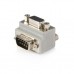 StarTech.com Adaptador Conversor de Cable DB9 Serie Acodado a la Derecha en Ángulo Tipo 2 Macho a Hembra - Adaptador serie - DB-9 (M) a DB-9 (H) - conector de 90° - gris - para P/N: ICUSB2324852, ICUSB232DB25, ICUSB232INT1, ICUSB232INT2, ICUSB422