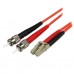 Cable adaptador de Red StarTech.com - LC, ST, Macho/Macho, Naranja, 1 m