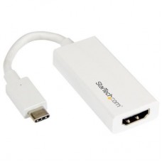 StarTech.com Adaptador Gráfico USB-C a HDMI - Conversor de Vídeo USB 3.1 Type-C a HDMI - Blanco - Adaptador de vídeo externo - USB-C - HDMI - blanco - para P/N: TB3DK2DPPD, TB3DK2DPPDUE, TB3DK2DPW, TB3DK2DPWUE, TB3DKDPMAW, TB3DKDPMAWUE StarTech.com Adaptador Gráfico USB-C a HDMI - Conversor de Vídeo USB 3.1 Type-C a HDMI - Blanco - Adaptador de vídeo externo - USB-C - HDMI - blanco - para P/N: TB3DK2DPPD, TB3DK2DPPDUE, TB3DK2DPW, TB3DK2DPWUE, TB3DKDPMAW, TB3DKDPMAWUE