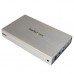 StarTech.com Caja Carcasa de Aluminio USB 3.0 de Disco Duro HDD SATA 3 III de 3,5 Pulgadas Externo UASP - Plateado - Caja de almacenamiento - 3.5
