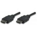 CABLE HDMI MANHATTAN 3.0M 4K 3D M-M VELOCIDAD 1.4 MONITOR TV PROYECTOR
