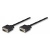 Cable VGA - HD15 MANHATTAN - 30 m, VGA (D-Sub), VGA (D-Sub), Macho/Macho, Negro