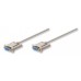 Cable serial - DB9 - RS232 - Null Modem MANHATTAN - 1, 8 m, DB9, DB9, Gris, Hembra/hembra Cable serial - DB9 - RS232 - Null Modem MANHATTAN - 1, 8 m, DB9, DB9, Gris, Hembra/hembra