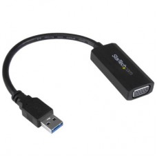 StarTech.com Adaptador Gráfico Conversor USB 3.0 a VGA con Controladores Incorporados - Cable Convertidor - 1920x1200 - Adaptador de vídeo externo - 512 MB DDR2 - USB 3.0 - D-Sub - negro - para P/N: MXT101MM