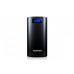 BATERIA DE RESPALDO POWER BANK ADATA P20000D 20000MAH/LINTERNA/2 USB 1A/2A/INDICADOR DE CARGAN DIGITAL/NEGRO BATERIA DE RESPALDO POWER BANK ADATA P20000D 20000MAH/LINTERNA/2 USB 1A/2A/INDICADOR DE CARGAN DIGITAL/NEGRO