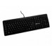 TECLADO STANDARD ALAMBRICO TECHZONE CON DISEO ERGONOMICO CONEXION USB 104 TECLAS Y TECLADO NUMERICO SOPORTE PARA INCLINACION