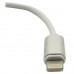 Cable Lightning a Audio BROBOTIX 170101 - Color blanco, Apple, Cable Lightning
