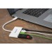 Hub USB MANHATTAN 163552 - USB C, 5000 Mbit/s, 3x USB-A, 1x USB-C, Blanco, 4 puertos