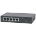 Switch INTELLINET 5 puertos Gigabit alimentado por PoE - Negro, 75 W, 5 puertos, Cat5e, Cat6, RJ-45