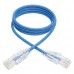 Cable Patch UTP Delgado TRIPP-LITE N201-S03-BL - 0, 9 m, RJ45 (MACHO), RJ45 (MACHO), Macho/Macho, Azul