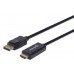 Cable DisplayPort a HDMI MANHATTAN 153201 - 1.8 m, DisplayPort, HDMI, Negro, Macho/Macho, Para Pantalla UHD