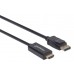 Cable DisplayPort a HDMI MANHATTAN 153201 - 1.8 m, DisplayPort, HDMI, Negro, Macho/Macho, Para Pantalla UHD